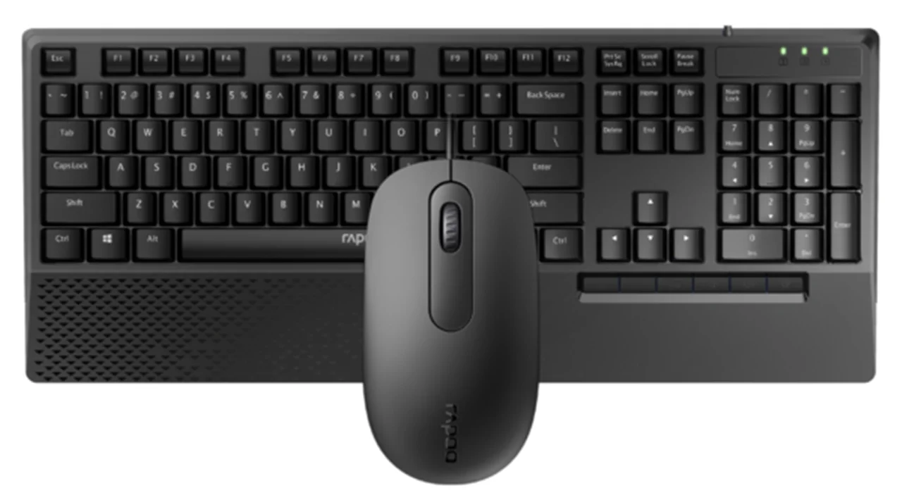 NX2000 RAPOO Wired Keyboard and Mouse Combo